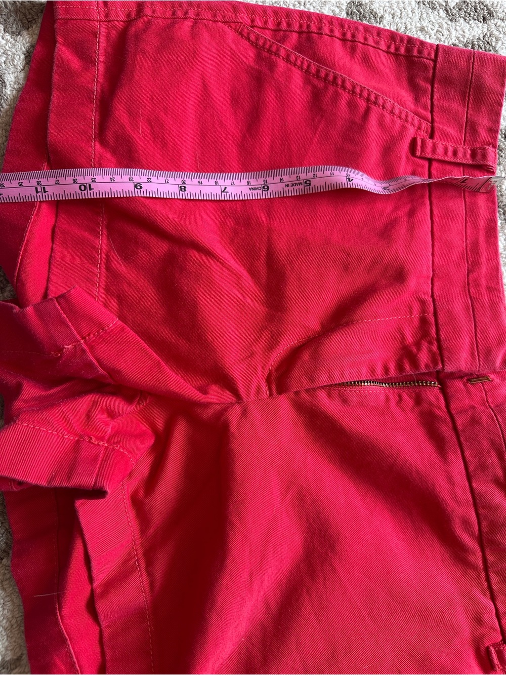 Bright red High-Waist Shorts